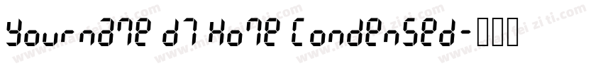 Yourname D7 Home Condensed字体转换